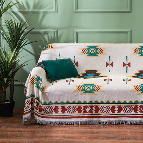 Sucre Nordic Style Woven Throw Blanket Chic Sofa Cover With Fringe 130 X 180Cm Throws & Afghans
