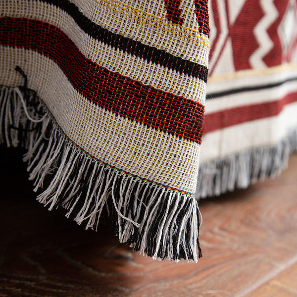 Navajo Nordic Style Woven Throw Blanket Chic Sofa Cover With Fringe 130 X 180Cm Throws & Afghans