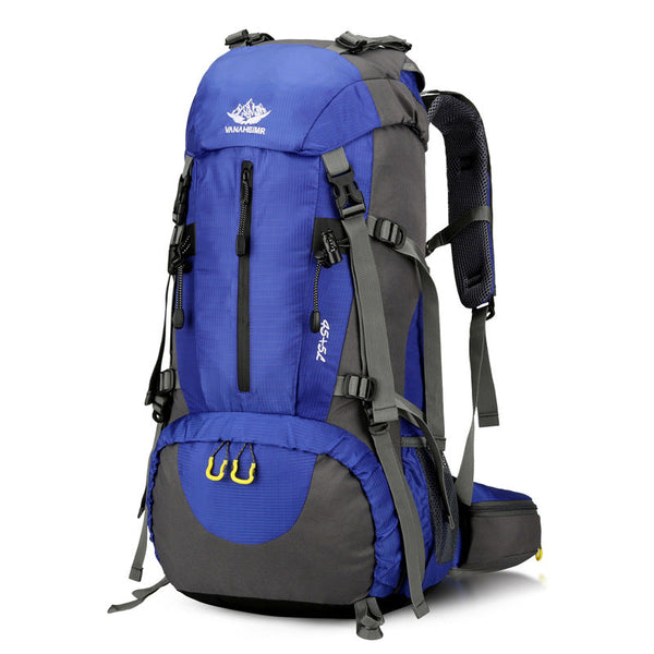 Blue Nylon Hiking Backpack Multifunctional Outdoor Sports Bag Daypacks