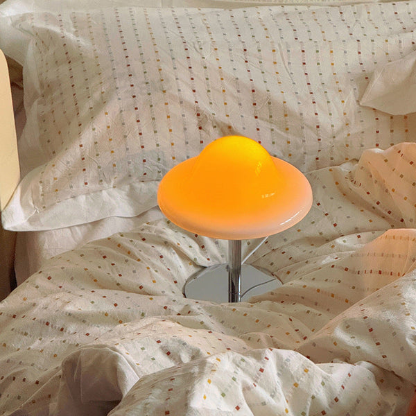 25Cm Heart Egg Tart Table Lamp With Adjustable Color And Brightness Lamps