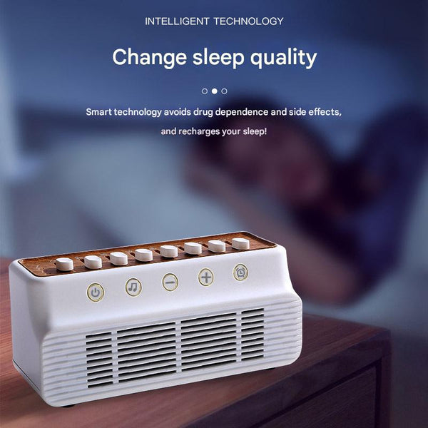 Retro White Noise Sound Machine & Bluetooth Speaker 8 Nature Sounds Smart Timer Audio Docks & Mini Speakers