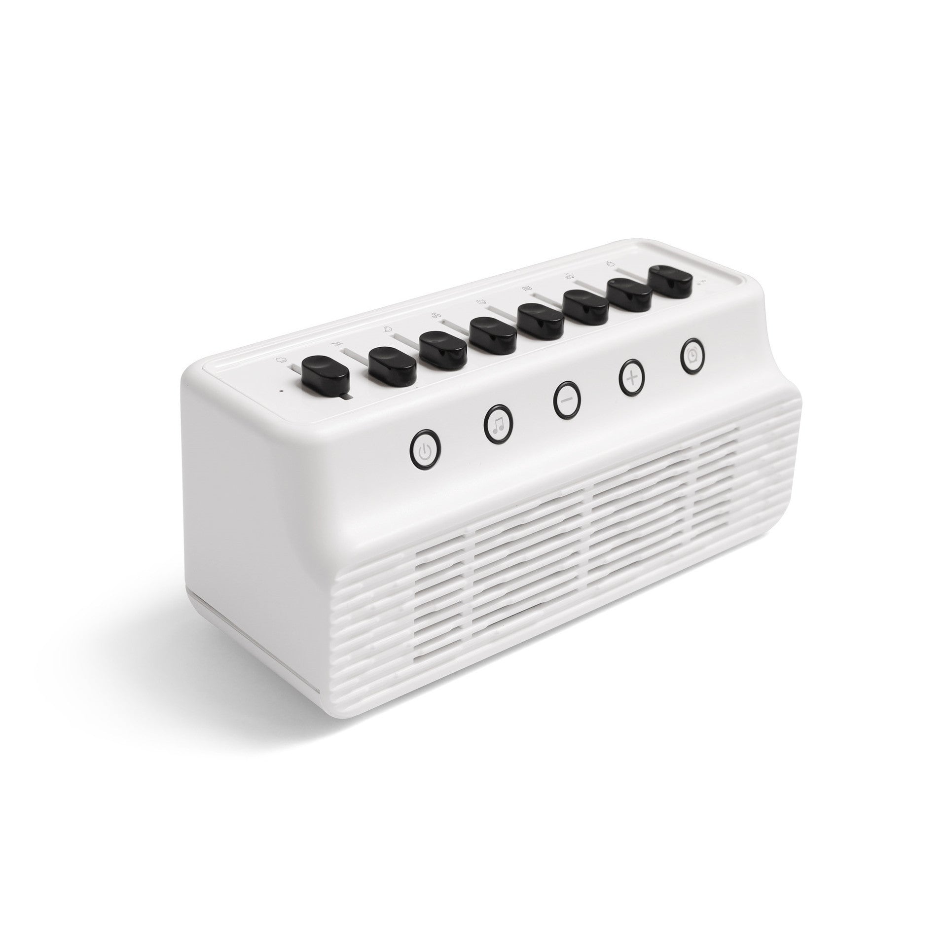 Retro White Noise Sound Machine Bluetooth Speaker 8 Nature Sounds Smart Timer Black And Audio Docks & Mini Speakers