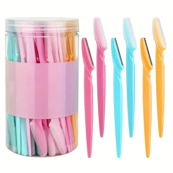 40 Piece Eyebrow Razor & Dermaplaning Tool Set(Colorful) Women's Razors