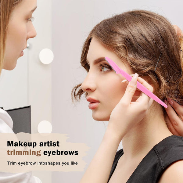 40 Piece Eyebrow Razor & Dermaplaning Tool Set(Black) Women's Razors