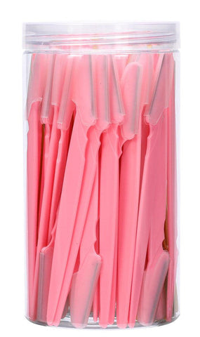 40 Piece Eyebrow Razor & Dermaplaning Tool Set(Pink) Women's Razors