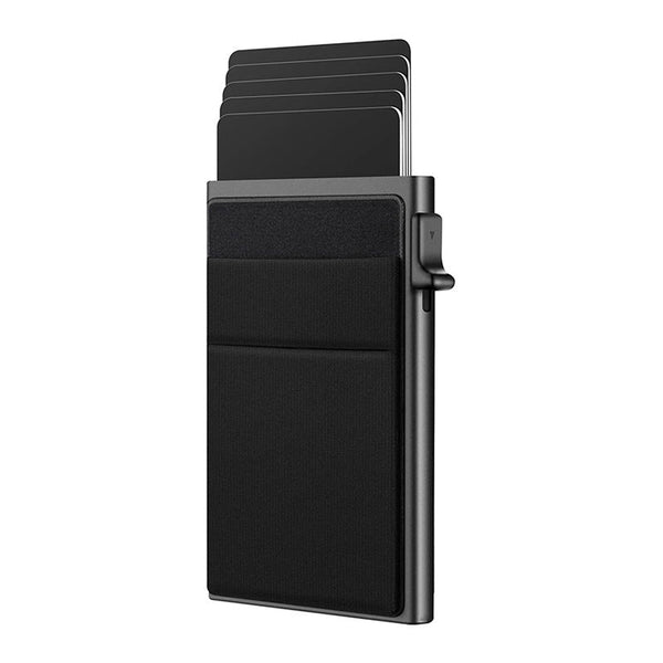 Ultra Slim Pop Up Card Holder Wallet With Rfid Blocking Black Wallets