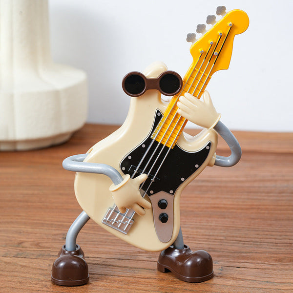 Dancing Musical Instrument Wind Up Guitar & Cello Toys With Moving Parts(Guitar) Figurines