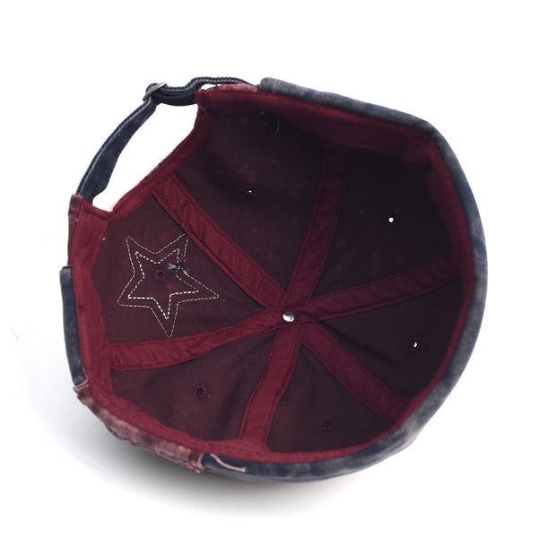 Washed Cotton Docker Cap Unisex Brimless Beanie Hat With Star Patch Black Hats