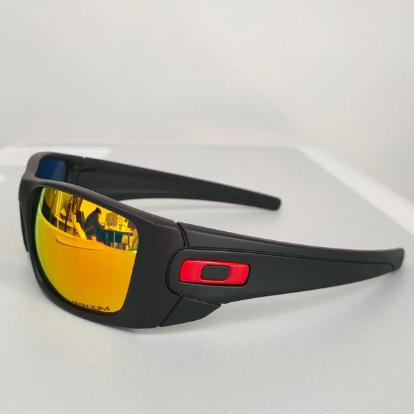 Sport Polarized With Uv400 Protection Multi Layer Lens Technology Black Frame Red Film Sunglasses