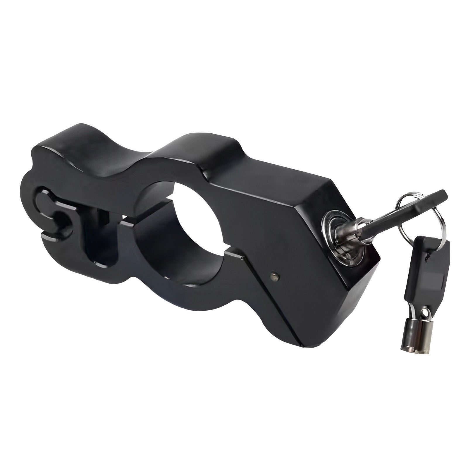 Motorcycle & Scooter Handlebar Grip Lock Anti Theft Brake Lever Lock(Black) Accessories