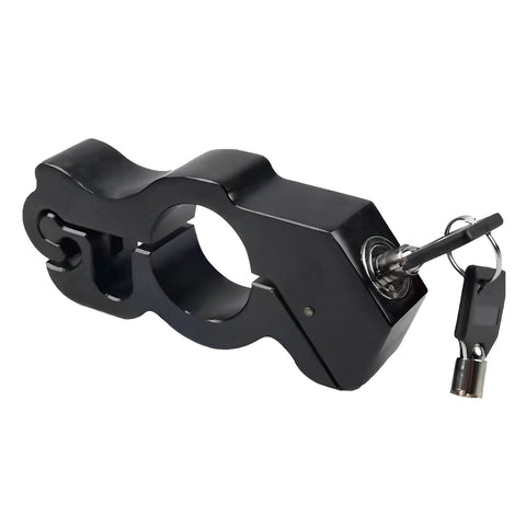 Motorcycle & Scooter Handlebar Grip Lock Anti Theft Brake Lever Lock(Black) Accessories