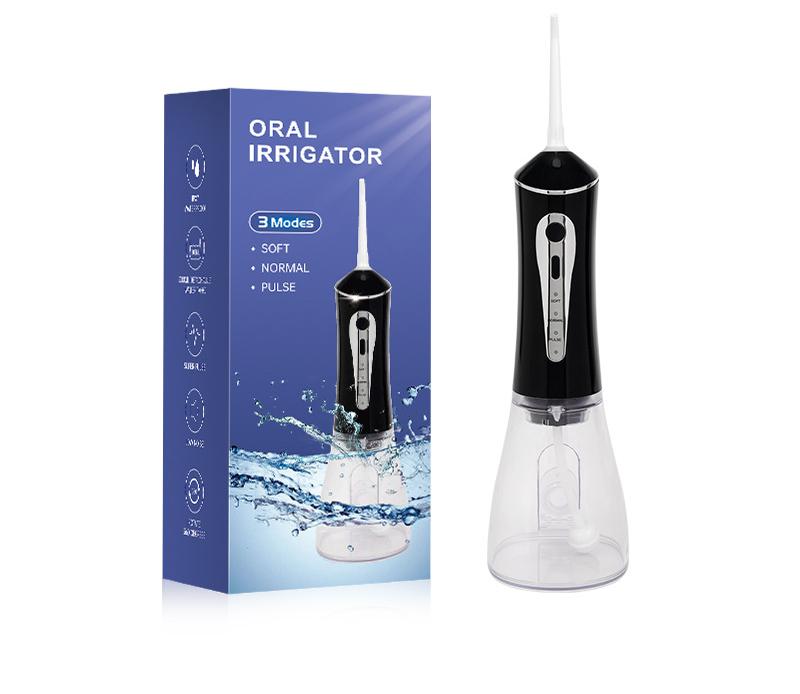 Charmhome Oral Irrigator 3 Modes 140 Psi Ipx7 Waterproof(Black) Air & Water Flossers