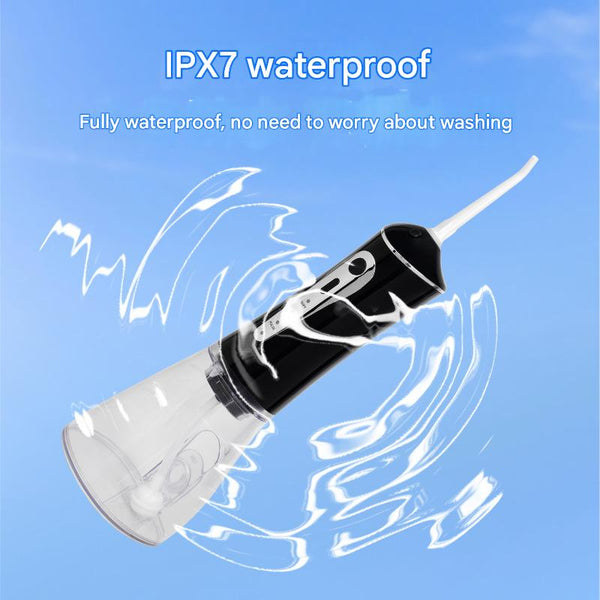 Charmhome Oral Irrigator 3 Modes 140 Psi Ipx7 Waterproof(Blue) Air & Water Flossers