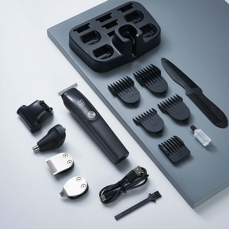 5 In 1 Professional Men's Grooming Kit Cordless Hair Clipper Beard Trimmer (Titanium Gray) Clippers & Trimmers