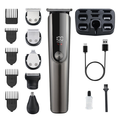 5 In 1 Professional Men's Grooming Kit Cordless Hair Clipper Beard Trimmer ( Electroplating Gun ) Clippers & Trimmers