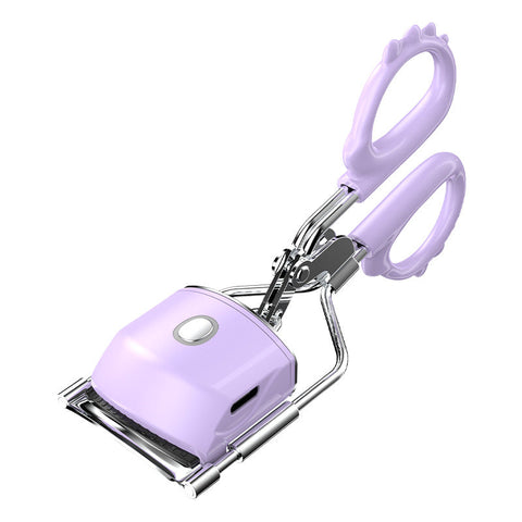 Heated Eyelash Curler With 2 Temperature Controls Long Lasting Purple Eyelash Tools