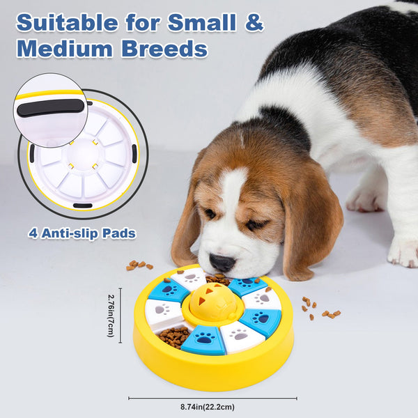 Interactive Dog Puzzle Feeder Toy Slow For Iq Training Mental Stimulation Green Dog Toys