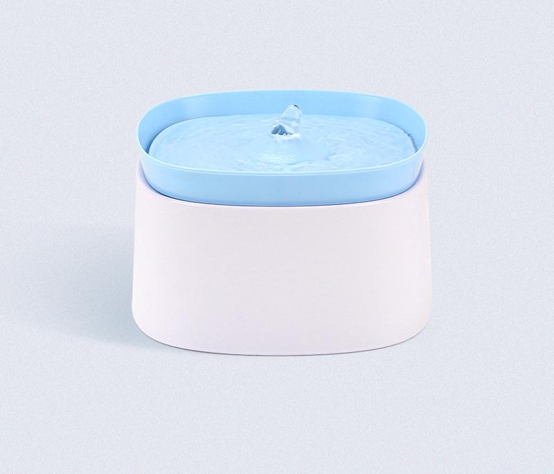 Automatic Pet Water Fountain Usb Powered Multi Stage Filtration Ultra Quiet 2L Capacity (Blue) Dog Fountains