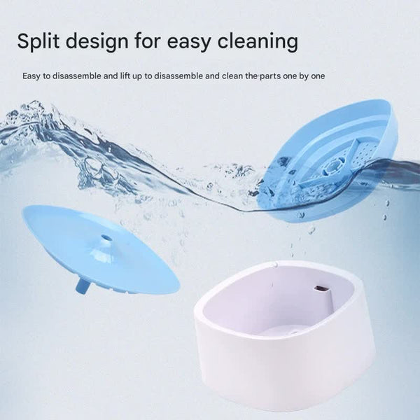 Automatic Pet Water Fountain Usb Powered Multi Stage Filtration Ultra Quiet 2L Capacity (Blue) Dog Fountains