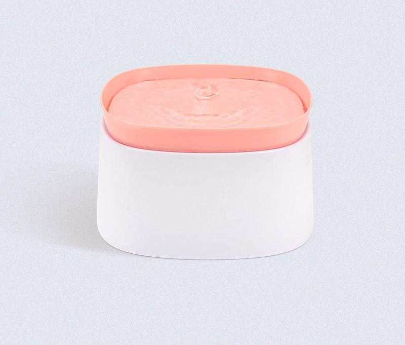 Automatic Pet Water Fountain Usb Powered Multi Stage Filtration Ultra Quiet 2L Capacity (Pink) Dog Fountains