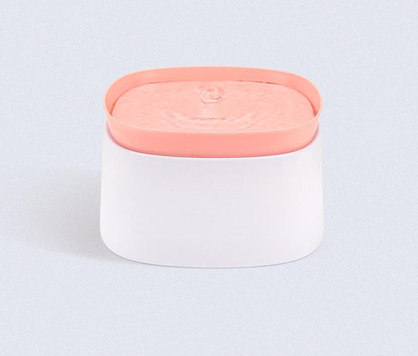 Automatic Pet Water Fountain Usb Powered Multi Stage Filtration Ultra Quiet 2L Capacity (Pink) Dog Fountains