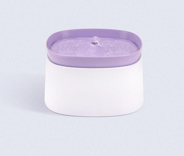 Automatic Pet Water Fountain Usb Powered Multi Stage Filtration Ultra Quiet 2L Capacity (Purple) Dog Fountains