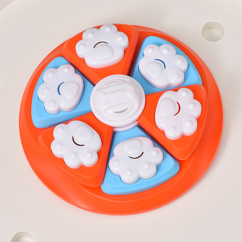 Interactive Dog Puzzle Feeder Toy Iq Training Slow With Anti Skid Base Red Dog Toys