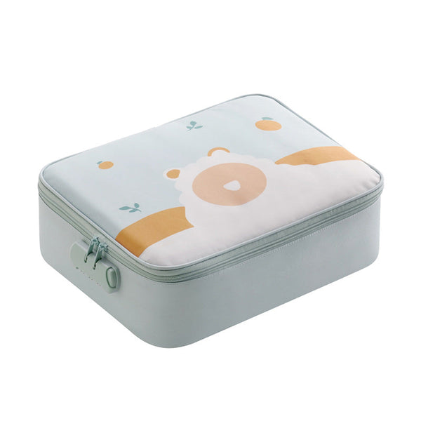 Multi Functional Document & Certificate Organizer Bag With Combination Lock(Light Blue) Id & Document Holders