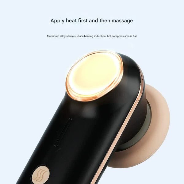 Mini Facial & Head Massager With Heat Therapy Usb C Rechargeable 3 Modes(White) Massagers