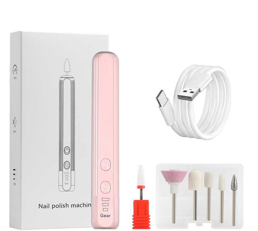 Electric Nail Drill Pen Kit Usb C Rechargeable3 Speed High Torque Low Heat (Pink) Manicure & Pedicure Tools & Kits