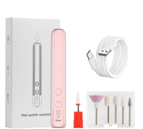 Electric Nail Drill Pen Kit Usb C Rechargeable3 Speed High Torque Low Heat (Pink) Manicure & Pedicure Tools & Kits