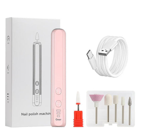 Electric Nail Drill Pen Kit Usb C Rechargeable3 Speed High Torque Low Heat (Pink) Manicure & Pedicure Tools & Kits