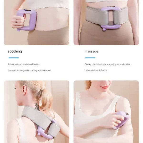 Body Sculpting Muscle Relaxation Massager With 8 Heads 5 Speeds Purple Massagers