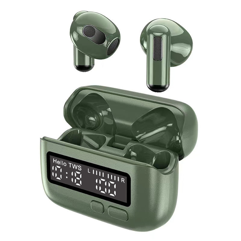 Hi Res Audio In Ear Monitor Earphones Ergonomic Design Dynamic Driver With Mic 3.5Mm Jack Green Earbuds