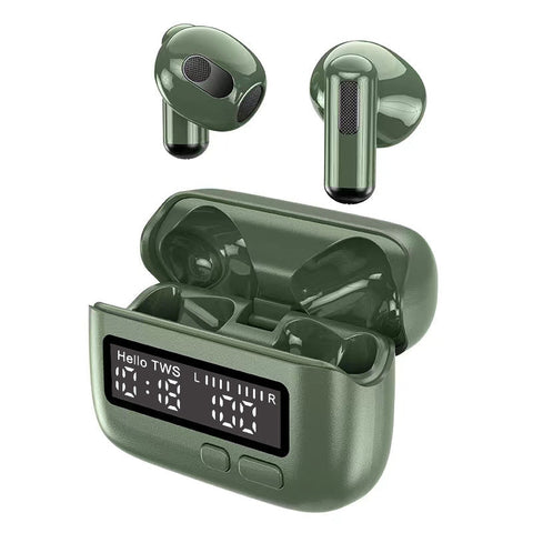 Hi Res Audio In Ear Monitor Earphones Ergonomic Design Dynamic Driver With Mic 3.5Mm Jack Green Earbuds