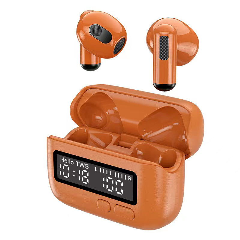 Hi Res Audio In Ear Monitor Earphones Ergonomic Design Dynamic Drive With Mic 3.5Mm Jack Orange Earbuds