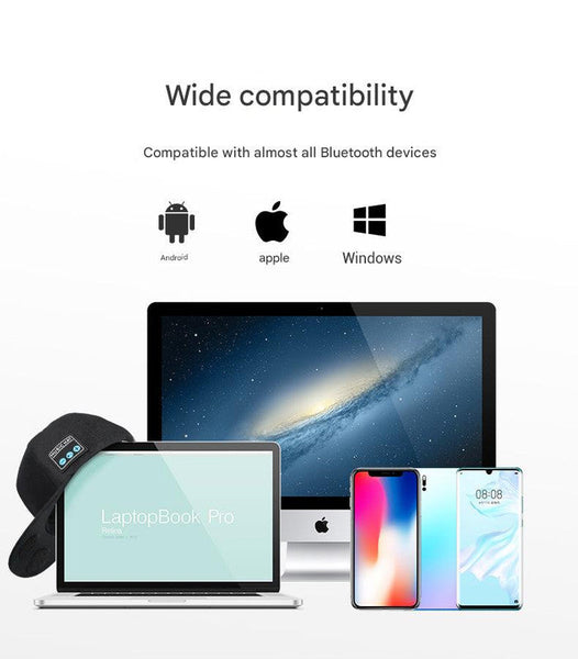 Wireless Bluetooth 5.0 Music Hat Outdoor Speaker Cap With Mic Sun Protection Breathable Fabric Light Gray Headsets