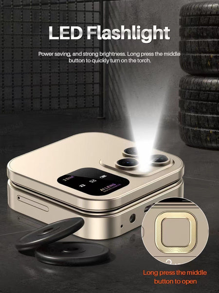 I16 Pro Mini Flip Phone Dual Sim Ai Lens Digital Camera Compact Stylish Design Gold Mobile Phone Parts