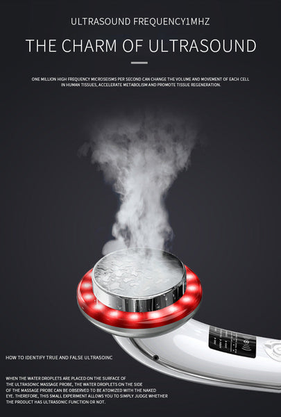 6 In 1 Ultrasonic Slimming & Beautifying Rf Device Body Sculpting Skin Rejuvenation (White) Anti Aging Products