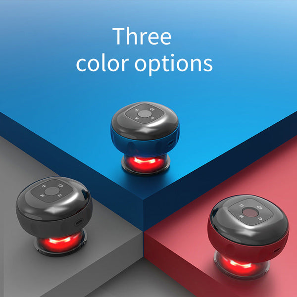 Smart Electric Cupping Therapy Massager Adjustable Suction & Heat Red Light Usb Rechargeable(Red) Massagers