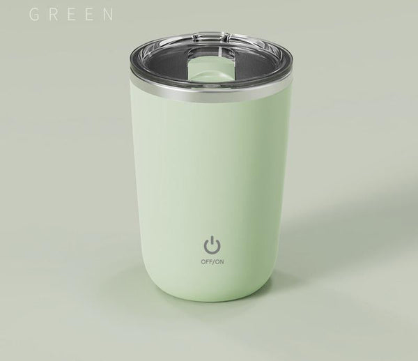 Mini Electric Self Stirring Mug Usb C Rechargeable 4 Hour Use Stainless Steel (Green) Other Kitchen Gadgets