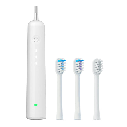 Electric Toothbrush With Ultra Soft Gum Guard Brush Heads Ipx7 Waterproof Ergonomic Design(White) Electric Toothbrushes