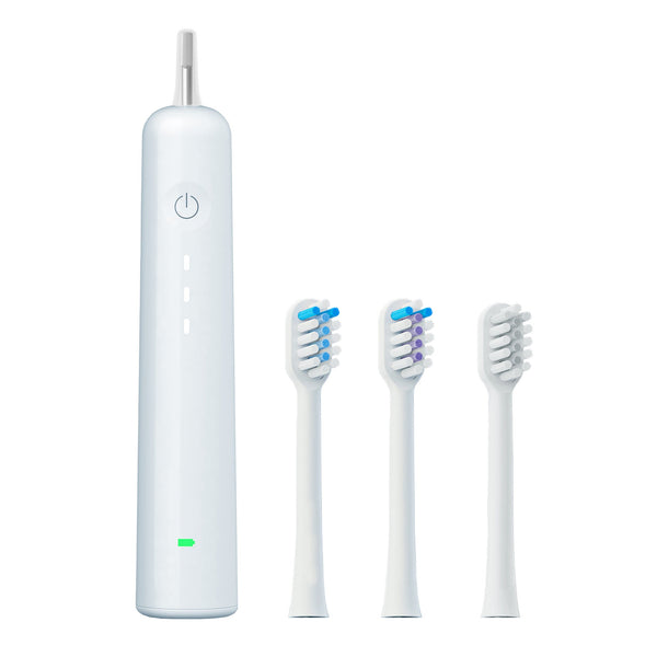 Electric Toothbrush With Ultra Soft Gum Guard Brush Heads Ipx7 Waterproof Ergonomic Design(Blue) Electric Toothbrushes