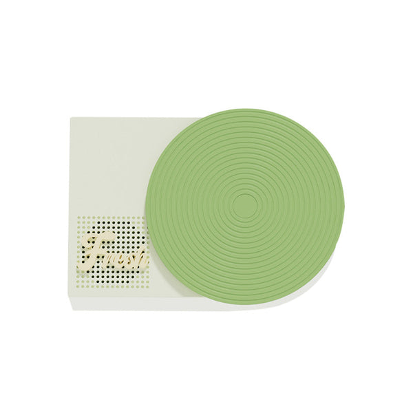 Retro Phonograph Bluetooth Speaker Rotating Disc 5.3 Aux/Tf Card 8H Playtime Green Audio Docks & Mini Speakers