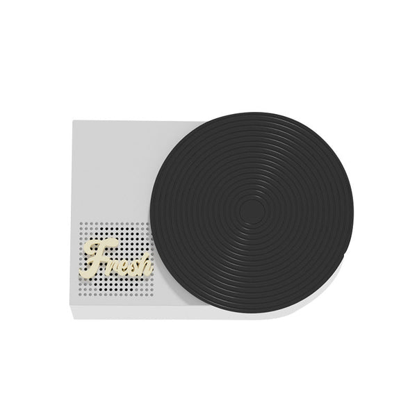 Retro Phonograph Bluetooth Speaker Rotating Disc 5.3 Aux/Tf Card 8H Playtime Black White Audio Docks & Mini Speakers