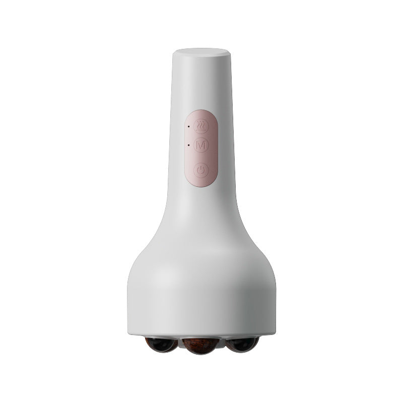 Rechargeable Smokeless Moxibustion & Massage Device With Hot Compress Red Light Therapy(White) Other Massage