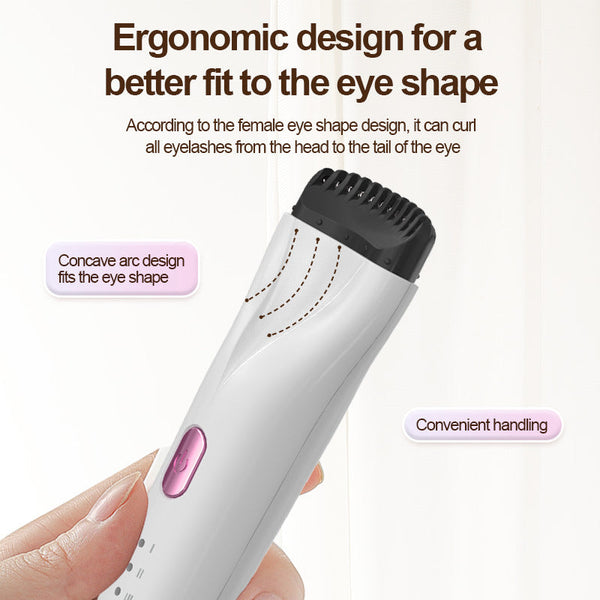 Rechargeable Heated Eyelash Curler 3 Temperature Settings 30S Rapid Heating & Anti Scald Design Purple Eyelash Tools