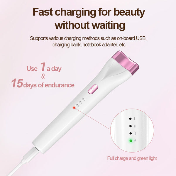 Rechargeable Heated Eyelash Curler 3 Temperature Settings 30S Rapid Heating & Anti Scald Design Green Eyelash Tools