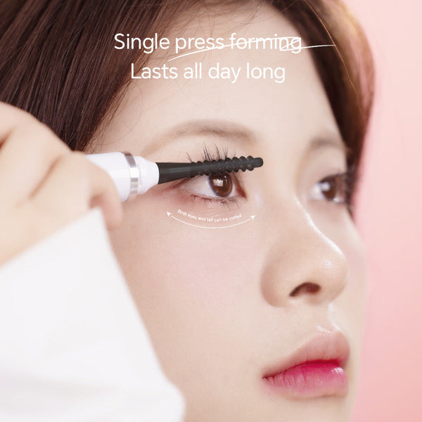 Rechargeable Heated Eyelash Curler Wand 3 Temperature Gears Type Charging All Day Curl(White) Eyelash Tools