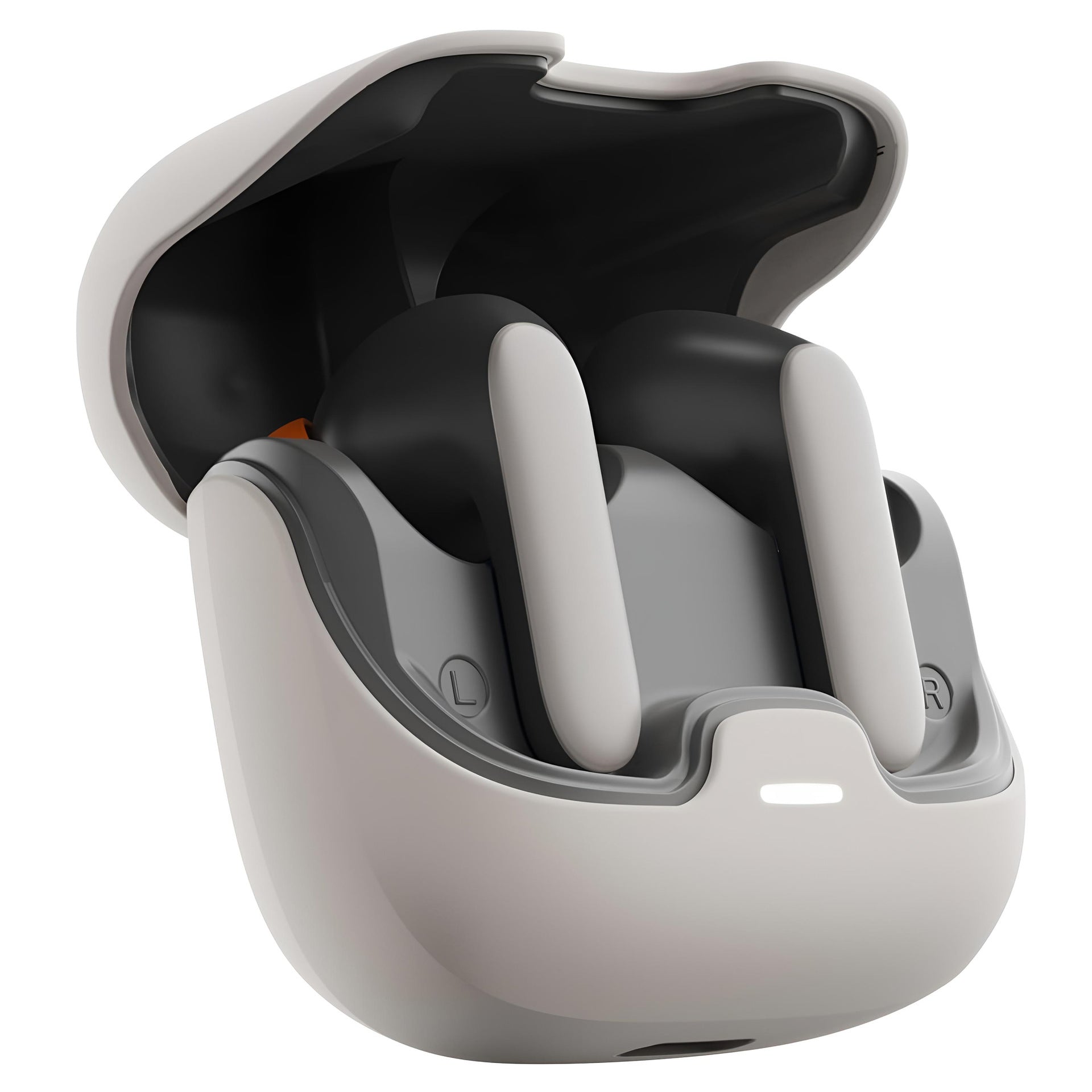 Tws With Quad Mic Noise Cancellation 100H Playtime Bluetooth 5.3 45Ms Low Latency Fast Charge Beige Earbuds